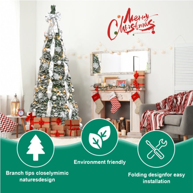 Christmas Tree 6ft Flock Up - Dollify