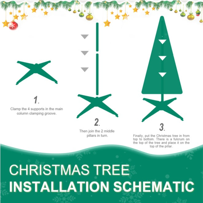 Christmas Tree 6ft Flock Up - Dollify