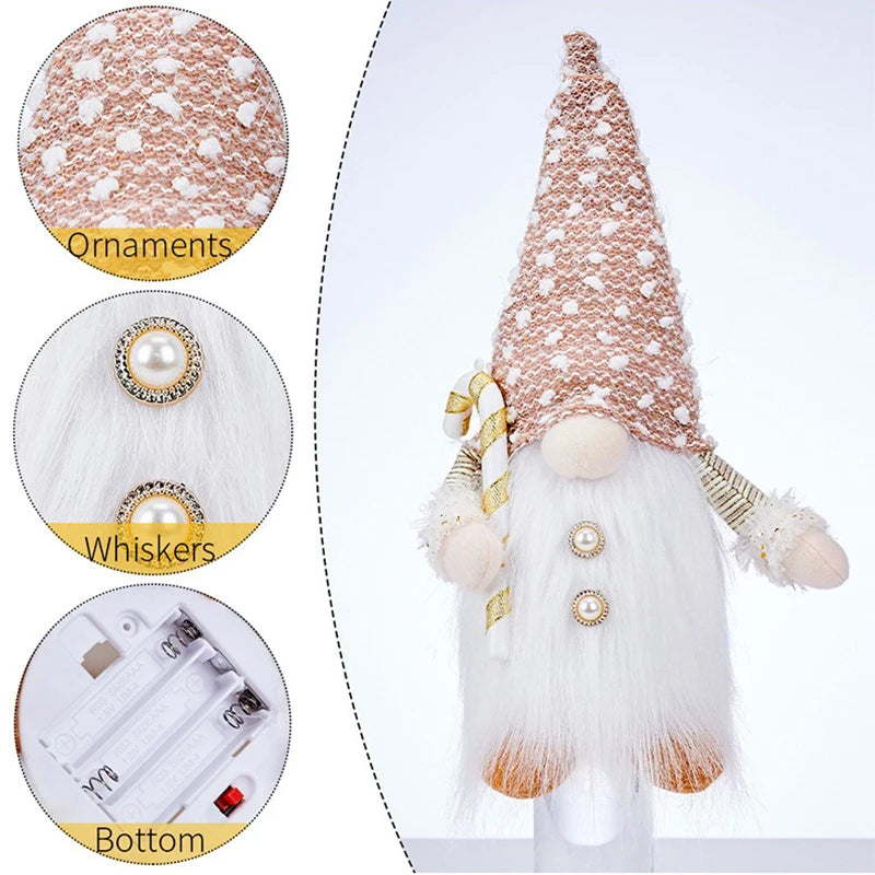 Glowing Gnome Christmas Decorations 2025(30cm) - Dollify